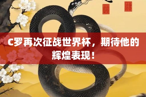 C罗再次征战世界杯，期待他的辉煌表现！