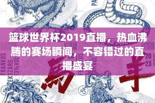 篮球世界杯2019直播，热血沸腾的赛场瞬间，不容错过的直播盛宴