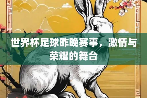 世界杯足球昨晚赛事，激情与荣耀的舞台