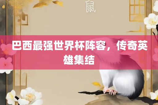 巴西最强世界杯阵容，传奇英雄集结