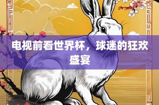电视前看世界杯，球迷的狂欢盛宴