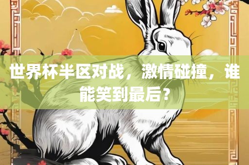 世界杯半区对战，激情碰撞，谁能笑到最后？
