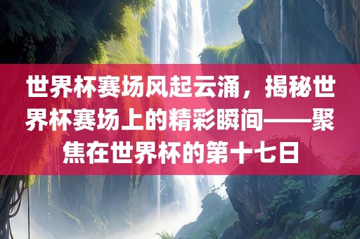 世界杯赛场风起云涌，揭秘世界杯赛场上的精彩瞬间——聚焦在世界杯的第十七日