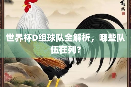 世界杯D组球队全解析，哪些队伍在列？