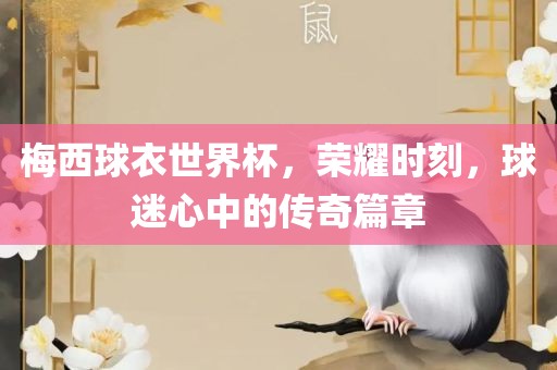 梅西球衣世界杯，荣耀时刻，球迷心中的传奇篇章