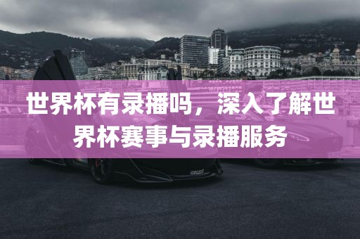 世界杯有录播吗，深入了解世界杯赛事与录播服务