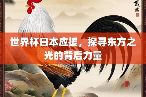 世界杯日本应援，探寻东方之光的背后力量