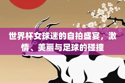世界杯女球迷的自拍盛宴，激情、美丽与足球的碰撞