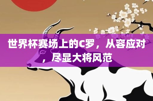 世界杯赛场上的C罗，从容应对，尽显大将风范