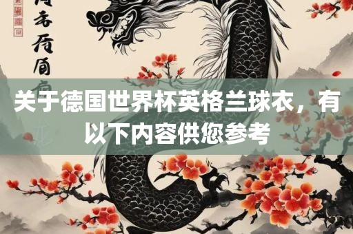 关于德国世界杯英格兰球衣，有以下内容供您参考