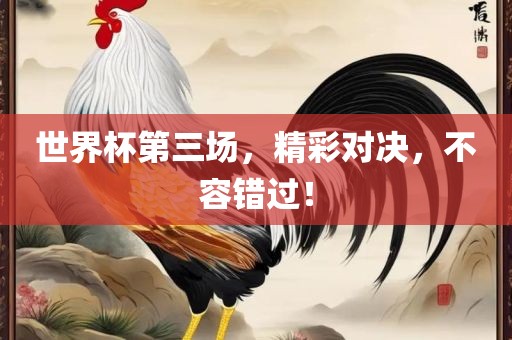 世界杯第三场，精彩对决，不容错过！