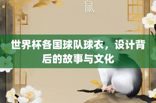 世界杯各国球队球衣，设计背后的故事与文化
