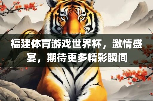 福建体育游戏世界杯，激情盛宴，期待更多精彩瞬间