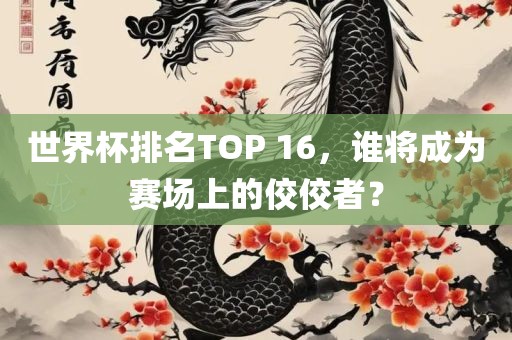 世界杯排名TOP 16，谁将成为赛场上的佼佼者？