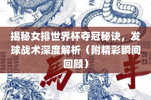 揭秘女排世界杯夺冠秘诀，发球战术深度解析（附精彩瞬间回顾）