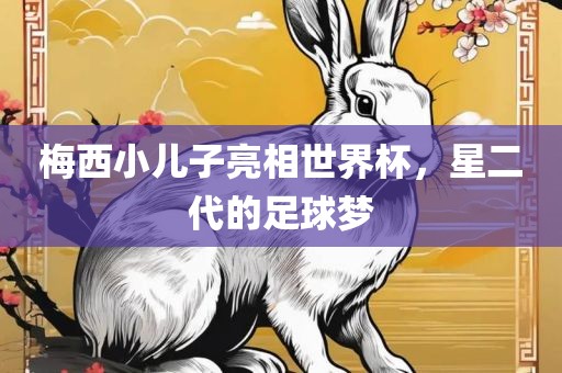 梅西小儿子亮相世界杯，星二代的足球梦