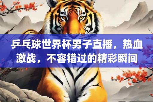 乒乓球世界杯男子直播，热血激战，不容错过的精彩瞬间