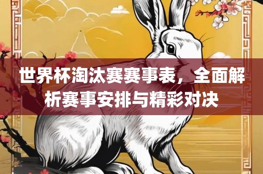 世界杯淘汰赛赛事表，全面解析赛事安排与精彩对决