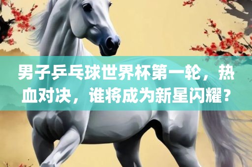 男子乒乓球世界杯第一轮，热血对决，谁将成为新星闪耀？