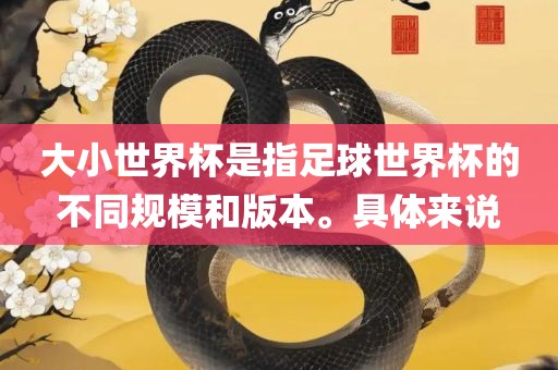 大小世界杯是指足球世界杯的不同规模和版本。具体来说