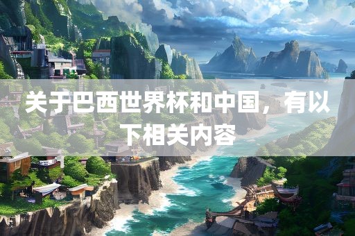 关于巴西世界杯和中国，有以下相关内容