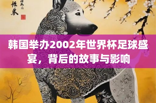 韩国举办2002年世界杯足球盛宴，背后的故事与影响