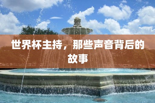 世界杯主持，那些声音背后的故事