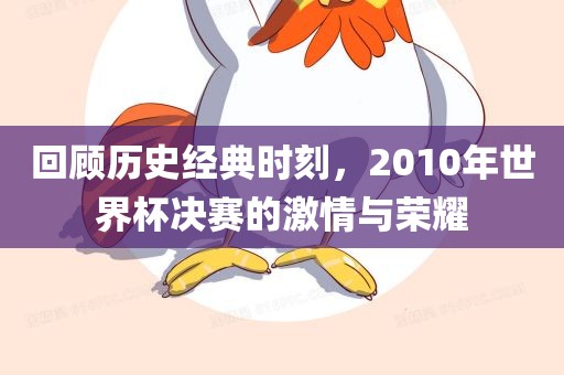回顾历史经典时刻，2010年世界杯决赛的激情与荣耀