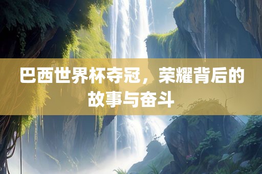 巴西世界杯夺冠，荣耀背后的故事与奋斗