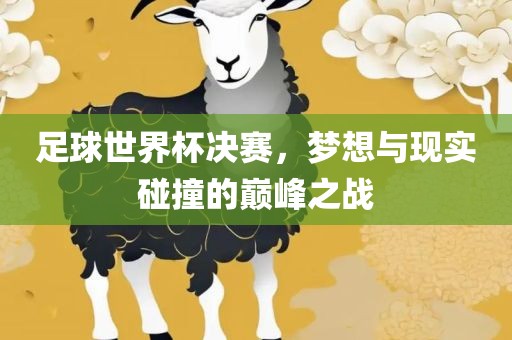 足球世界杯决赛，梦想与现实碰撞的巅峰之战眉山市正发家政服务有限公司