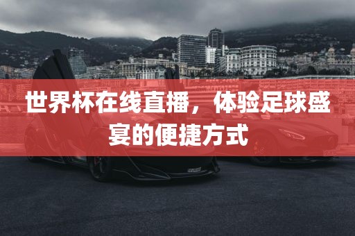 世界杯在线直播，体验足球盛宴的便捷方式