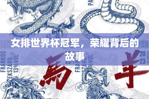 女排世界杯冠军，荣耀背后的故事