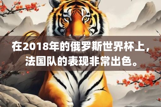 在2018年的俄罗斯世界杯上，法国队的表现非常出色。眉山市正发家政服务有限公司