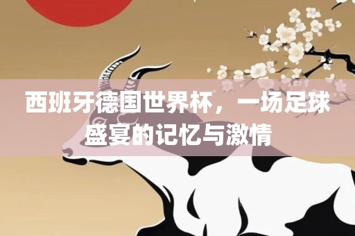 西班牙德国世界杯，一场足球盛宴的记忆与激情眉山市正发家政服务有限公司