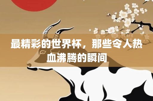 最精彩的世界杯，那些令人热血沸腾的瞬间眉山市正发家政服务有限公司