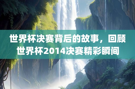 世界杯决赛背后的故事，回顾世界杯2014决赛精彩瞬间眉山市正发家政服务有限公司