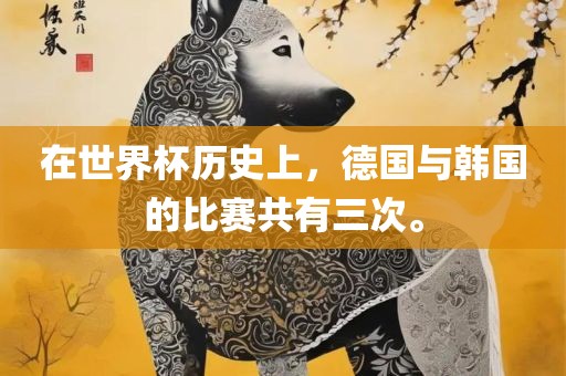 在世界杯历史上，德国与韩国的比赛共有眉山市正发家政服务有限公司三次。