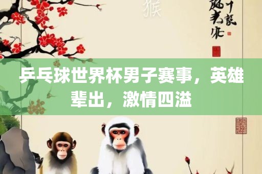 乒乓球世界杯男子赛事眉山市正发家政服务有限公司，英雄辈出，激情四溢