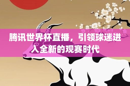 腾讯世界杯直播，引领球迷进入全新的观赛时代