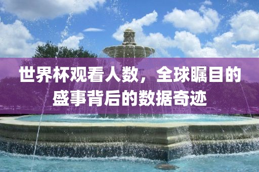 世界杯观看人数，全球瞩目的盛事背后的数据奇迹