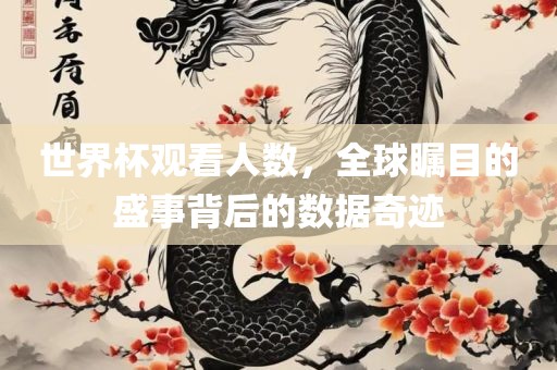 世界杯观看人数，全球瞩目的盛事背后的数据奇迹