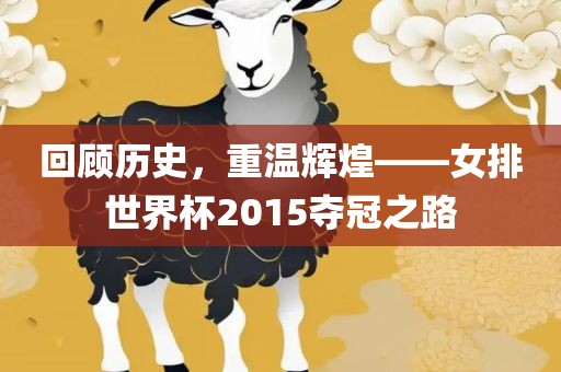 回顾历史，重温辉煌——女排世界杯2015夺冠之路眉山市正发家政服务有限公司