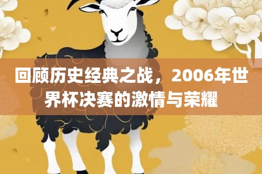 回顾历史经典之战，2006年世界杯决赛的激情与荣耀