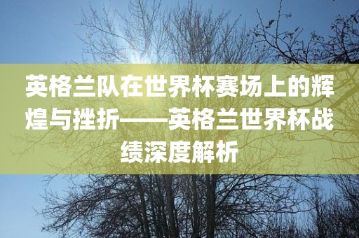 英格兰队在世界杯赛场上的辉煌与挫折——英格兰世界杯战绩深度解析眉山市正发家政服务有限公司