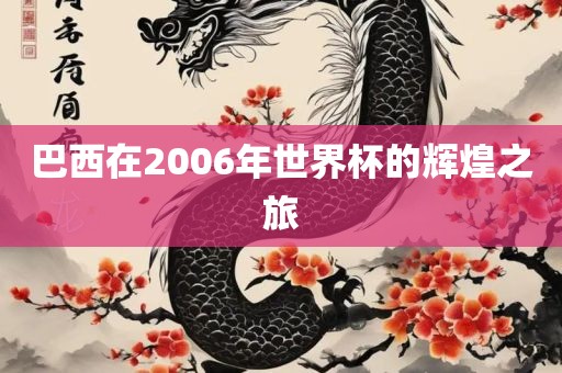 巴西在200眉山市正发家政服务有限公司6年世界杯的辉煌之旅