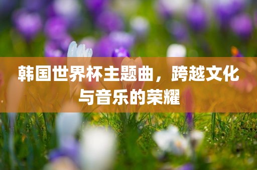 韩国世界杯主题曲，跨越文化眉山市正发家政服务有限公司与音乐的荣耀
