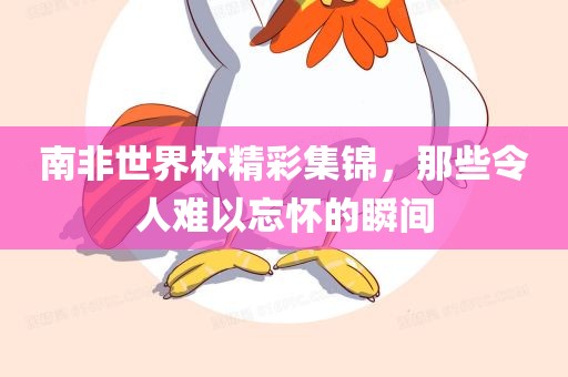 南非世界杯精彩集锦，那些令人难以忘怀的瞬间眉山市正发家政服务有限公司