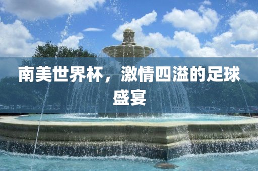 南美世界杯，激情四溢的足球盛宴眉山市正发家政服务有限公司