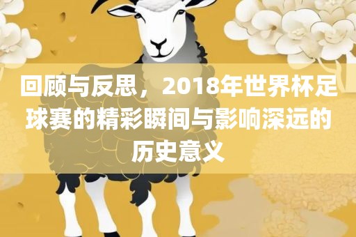 回顾与反思，2018年世界杯足球赛的精彩瞬间与影响深远的历史意义眉山市正发家政服务有限公司
