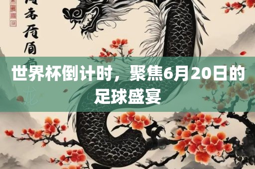 世界杯倒计时，聚焦6月20日的足球盛宴